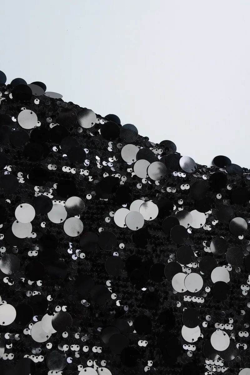 שמלת מיני סטרפלס פייטים - Allison