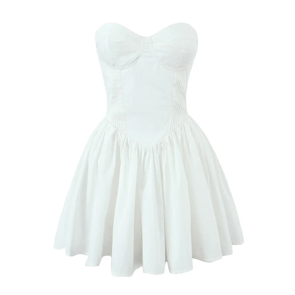 שמלת מיני סטרפלס בגזרת A - Ayra