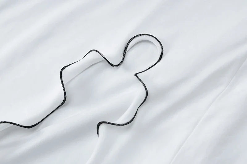 שמלת מקסי מלמלה בעיצוב שסע שרוולי פעמון - ג'ורג'יה