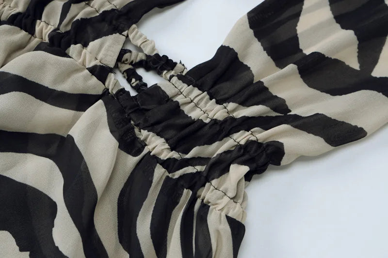 שמלת ערב מקסי גב פתוח מחשוף עמוק - אדלינה