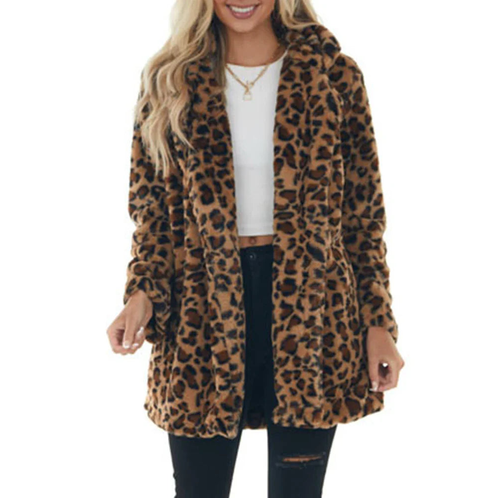 מעיל פרווה מנומר - נואר