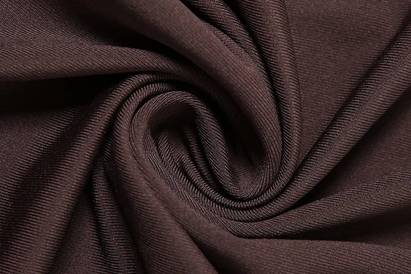 שמלת מקסי כיווצים כתפיים חשופות בעיצוב אבזם זהב - ORA