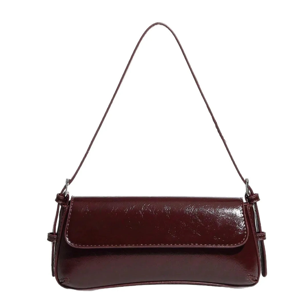 Faux leather bag with retro style