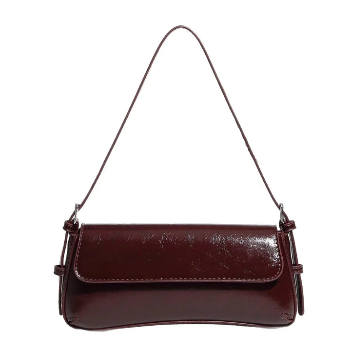 Faux leather bag with retro style