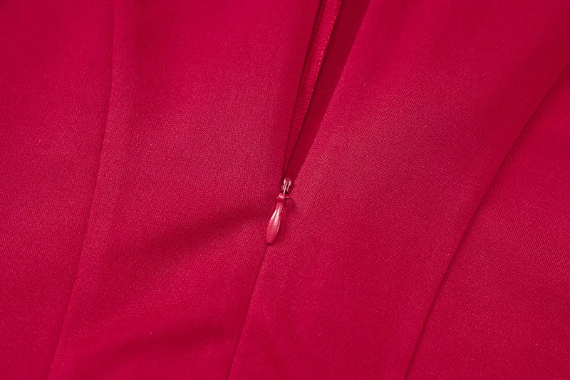 שמלת מיני מלמלה בגזרת A צווארון חצי גולף - ריילי