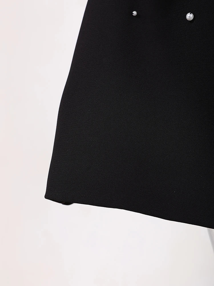 שמלת מיני/מידי סטרפלס בעיטור יהלומים - MELIKA