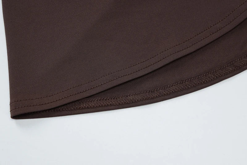 שמלת מיני כיווצים בעיצוב אסימטרי בעיטור שובל - ג'יי