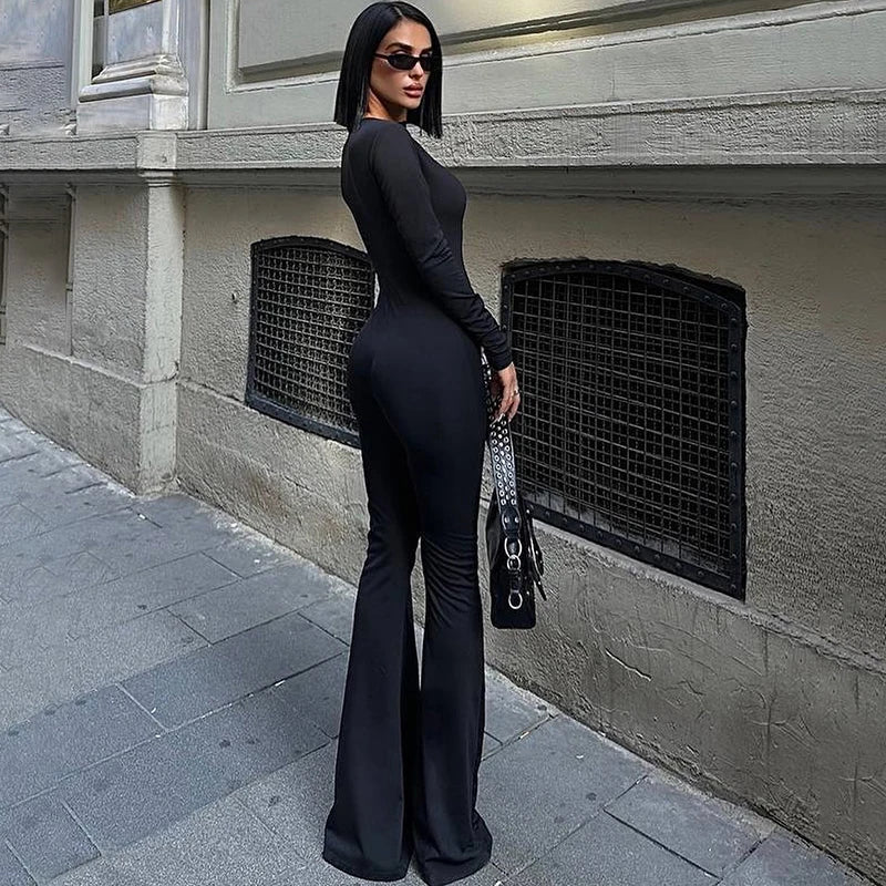 אוברול צמוד בד מחטב מכנסיי פדלפון סגירת רוכסן - Peyton