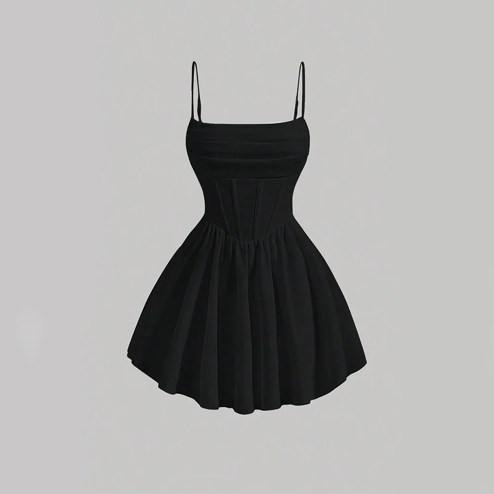 שמלת מיני מלמלה בגזרת A - Antonella