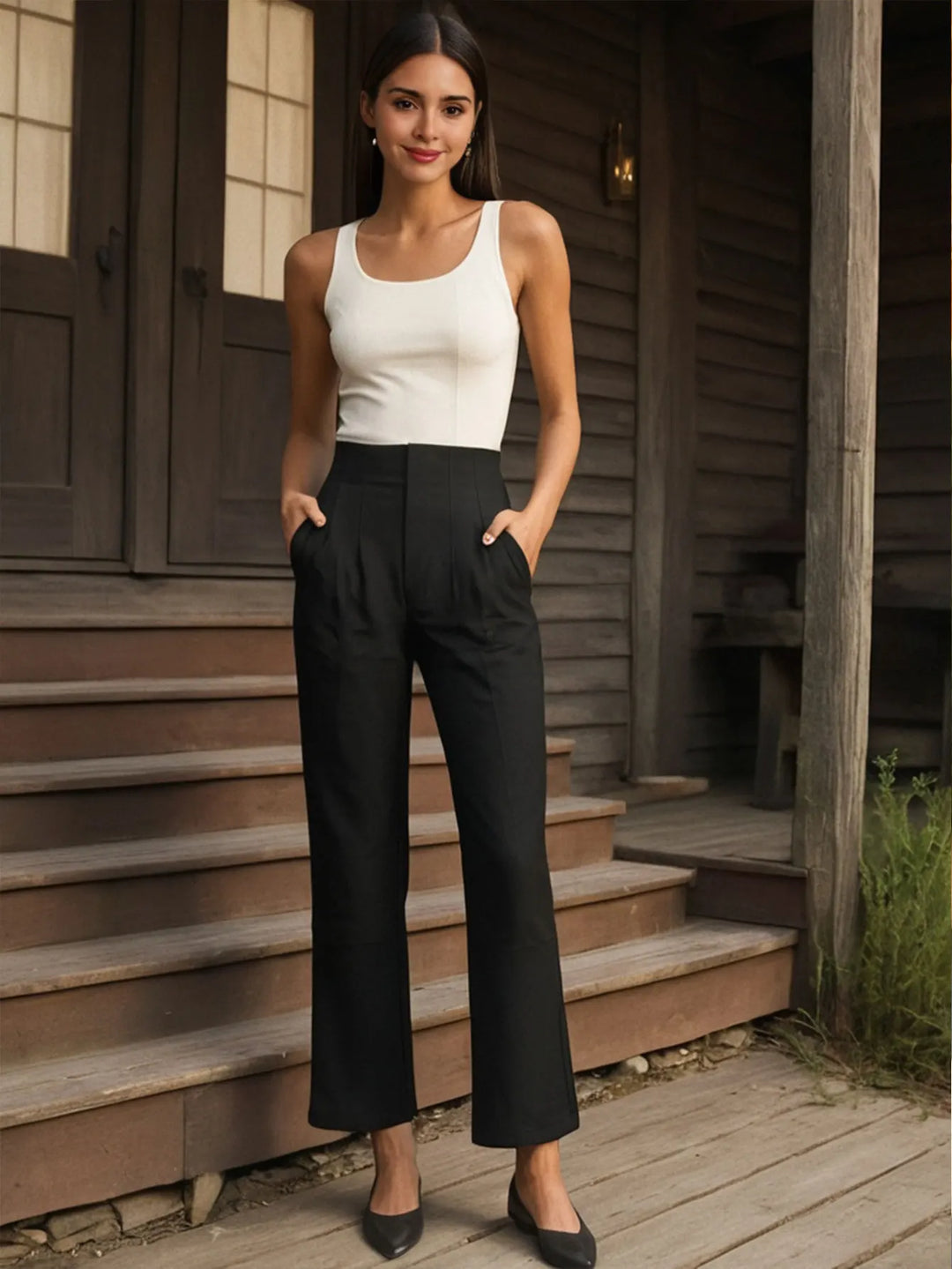 Tailored pencil pants