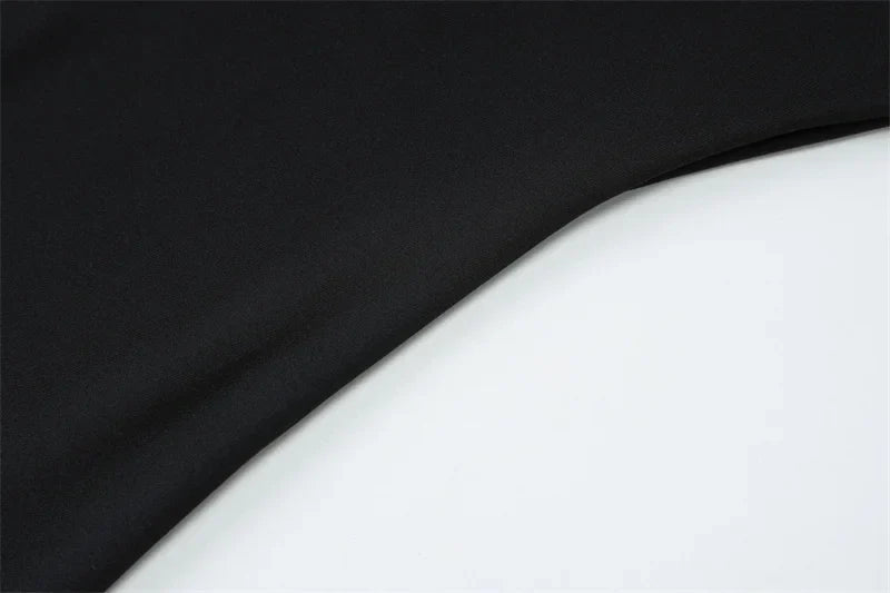 שמלת מקסי צווארון נופל גב פתוח בעיטור אבזמים - לוראל