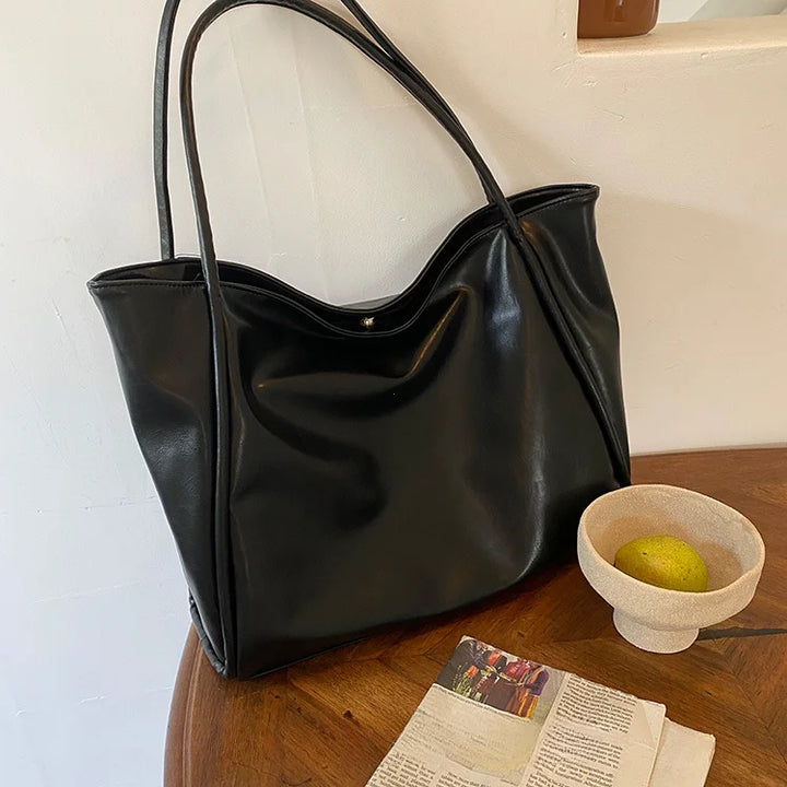 Faux leather crossbody bag