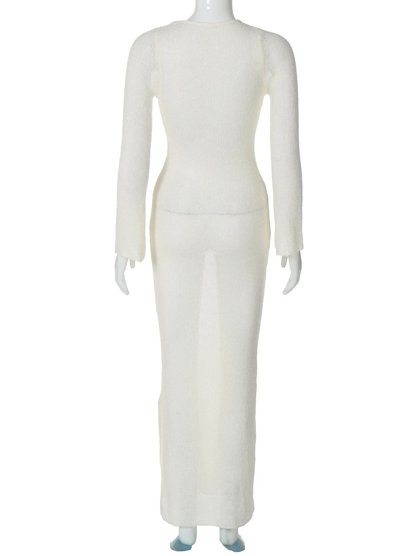 שמלת מקסי חוף סרוגה - Marina