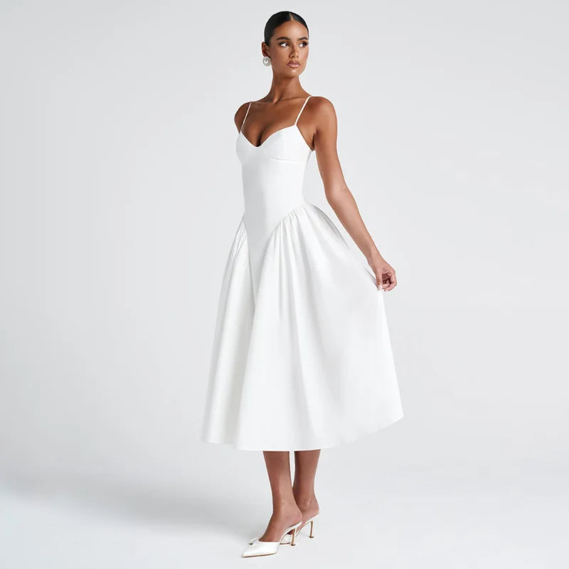 שמלת מידי בעיצוב קלאסי בגזרת A - מרטה