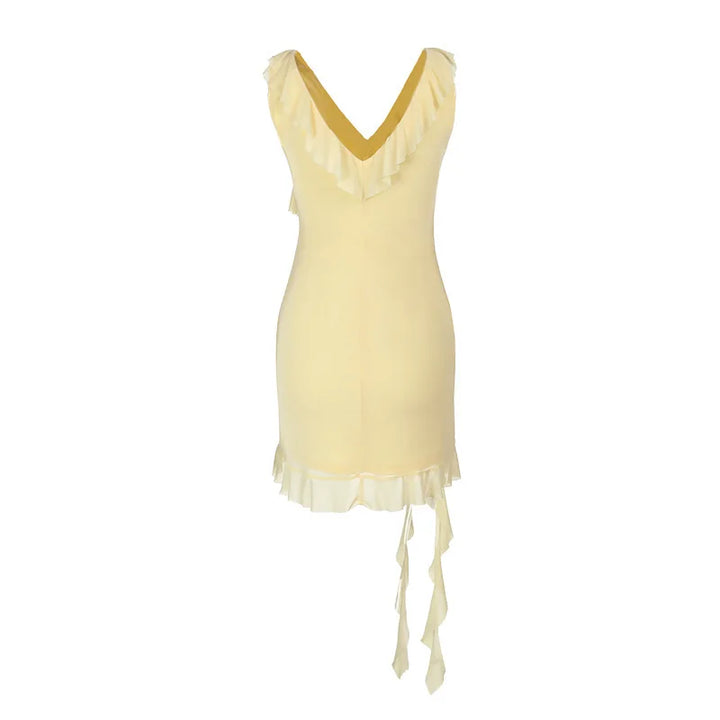 NID Mini Dress with Lace Trim - Leon