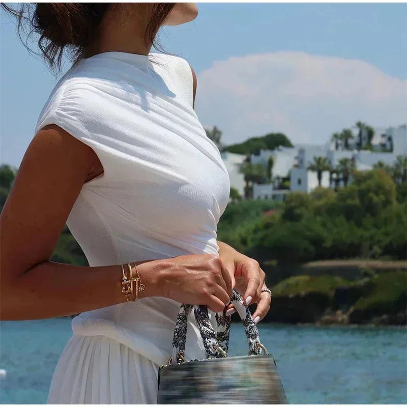 שמלת מקסי בעיצוב קיפולים - Skye