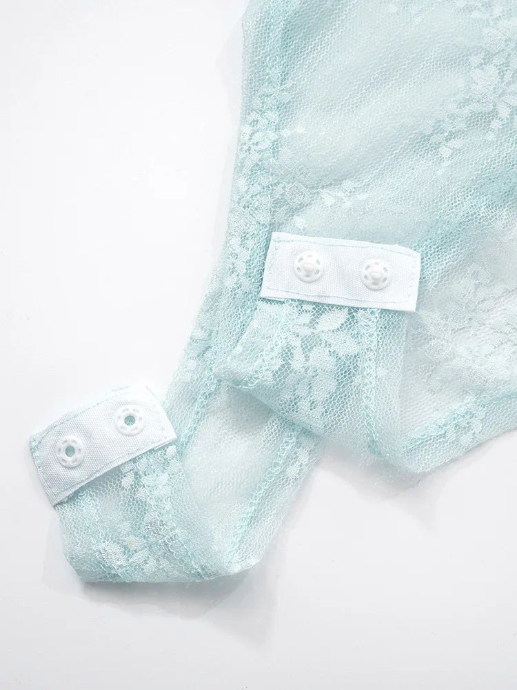 שמלת מקסי בעיטור תחרה - שרי