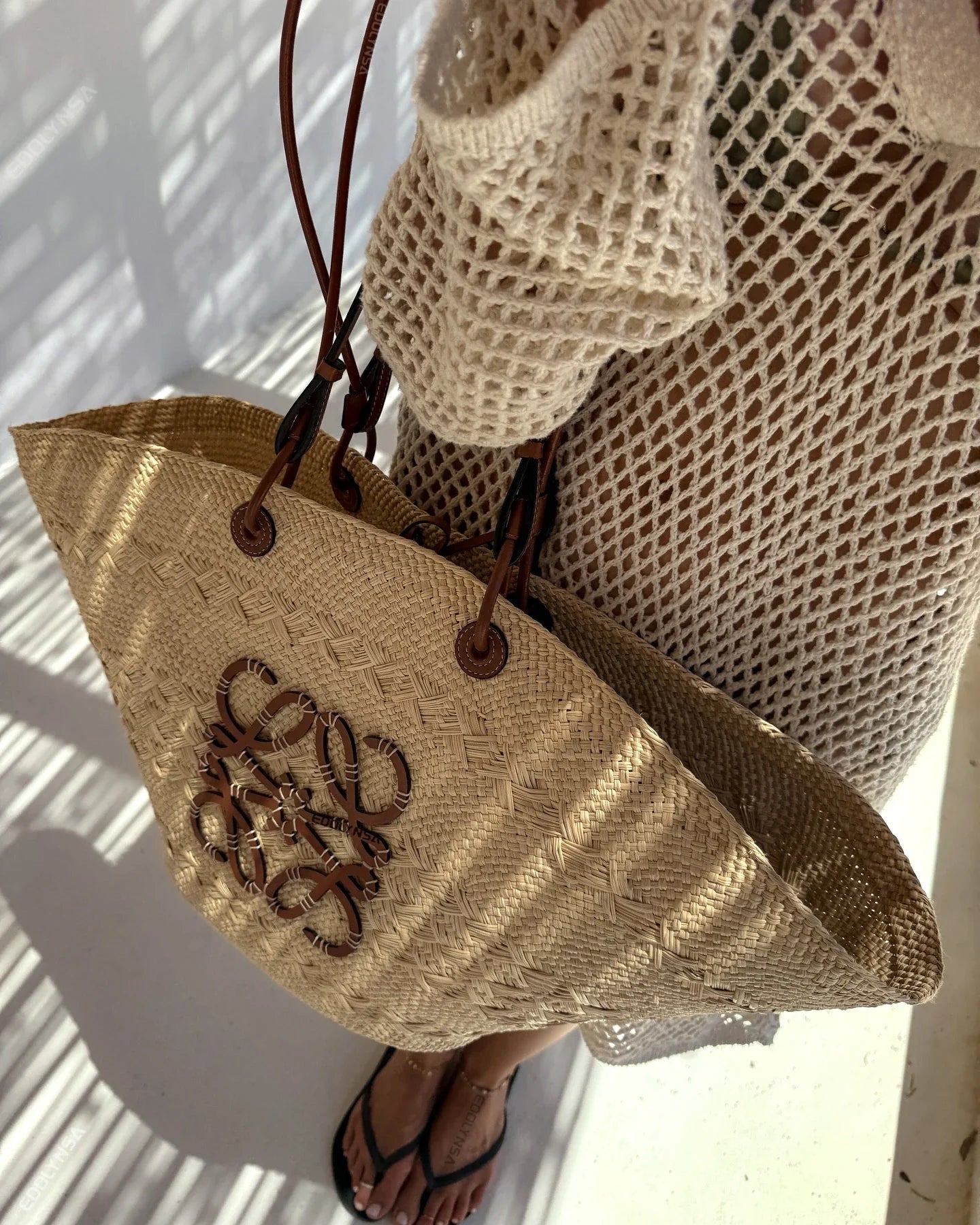 שמלת מיני חוף רשת בעיצוב צווארון פולו - Indie