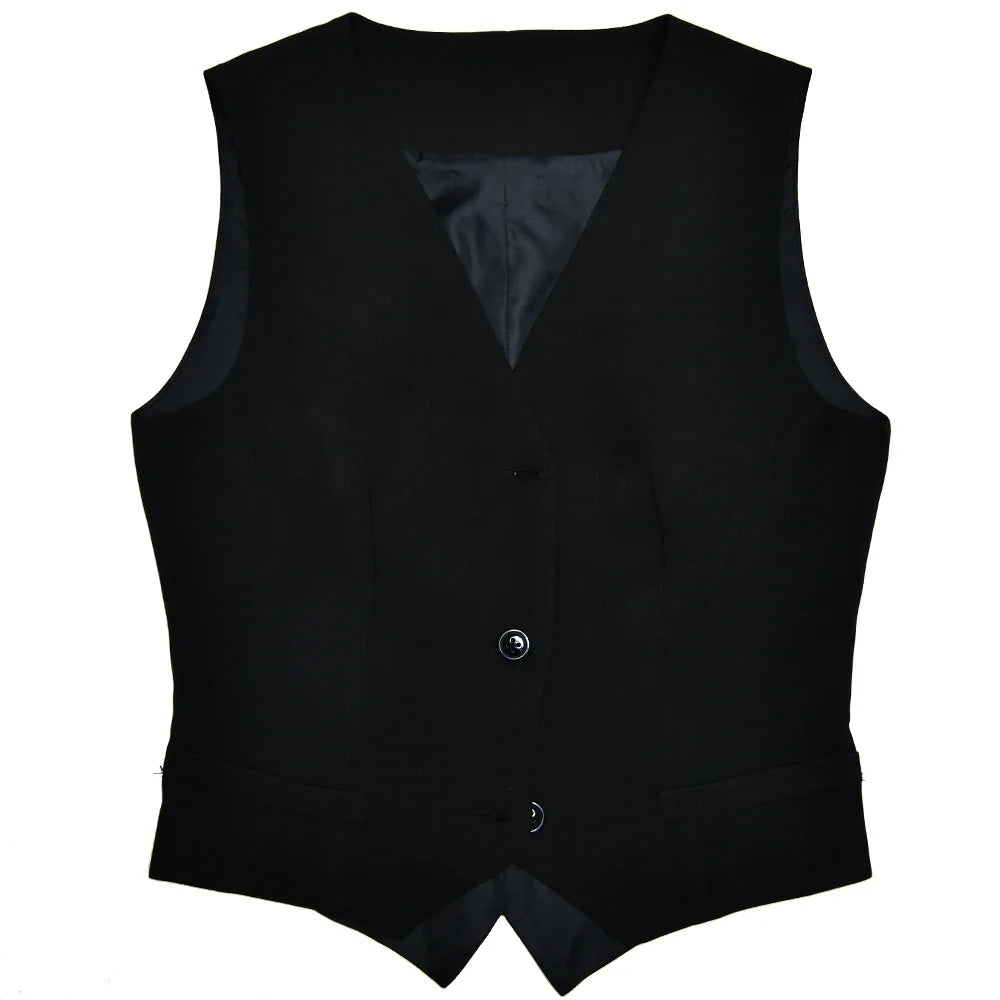 סט שני חלקים מחויט חצאית מיני קיפולים ווסט כפתורים - Jacqueline