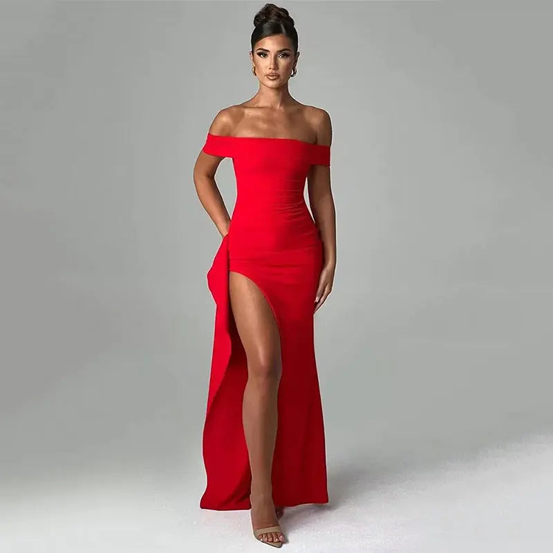 שמלת מקסי כתפיים חשופות - ג'ודי