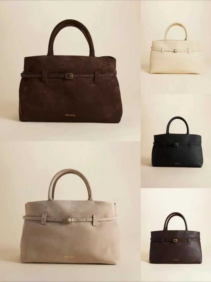 Suede / leather bag with luxury design