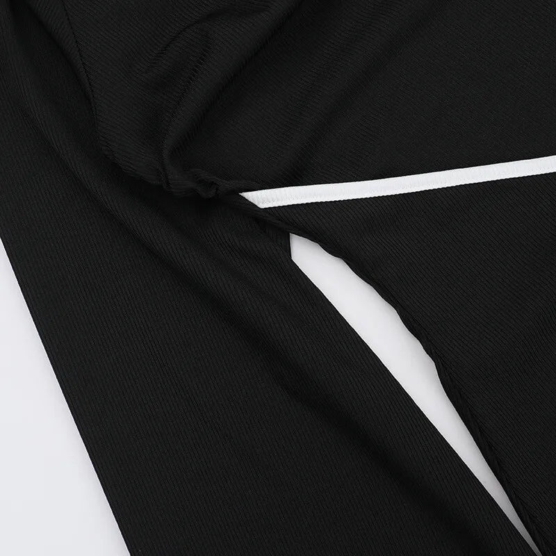 שמלת מידי סרוגה שרוול אחד בעיטור קשירת מעטפת - תהילה