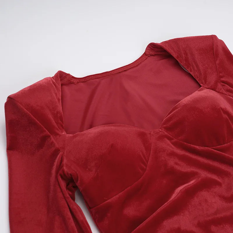 שמלת מיני קטיפה - לוליתה