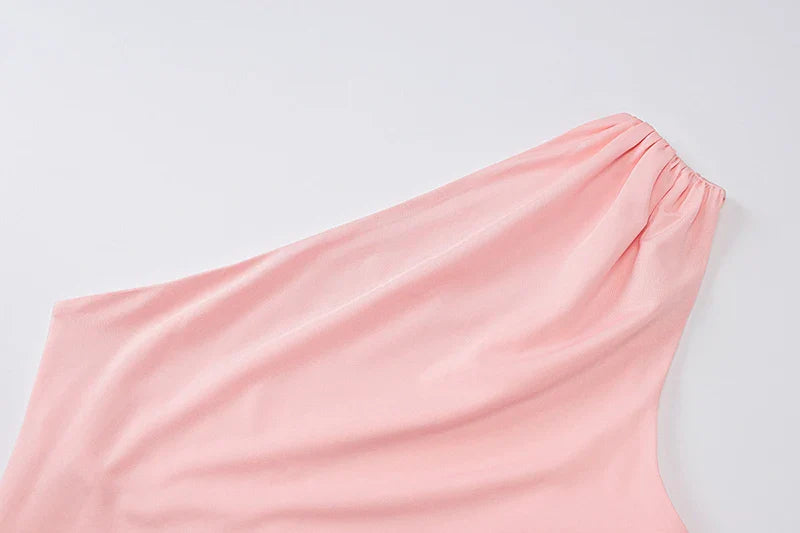 טופ גופיה בעיצוב אסימטרי בעיטור קשירה - ניקס