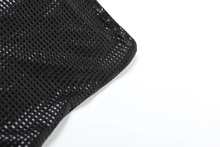 שמלת מקסי סטרפלס בעיצוב ריבועים מנצנצים - Melanie