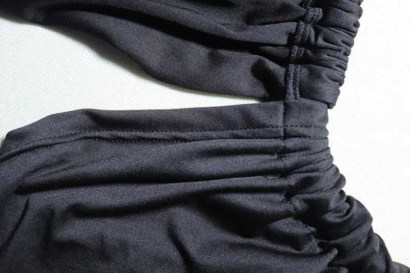 שמלת מקסי שסע עמוק כתפייה אחת - רייניתה