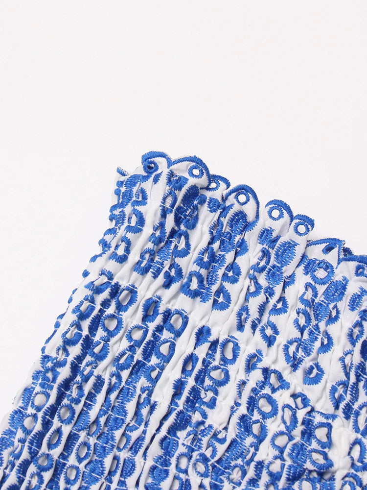 שמלת מיני סטרפלס כיווצים מלמלה - דיאן