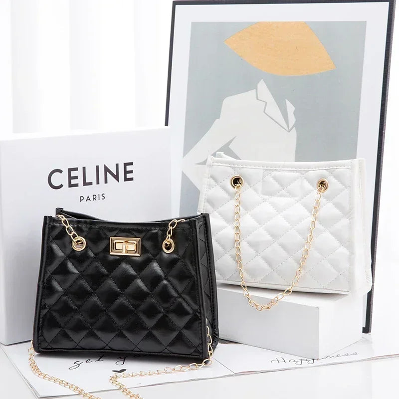 Faux leather bag with luxury design