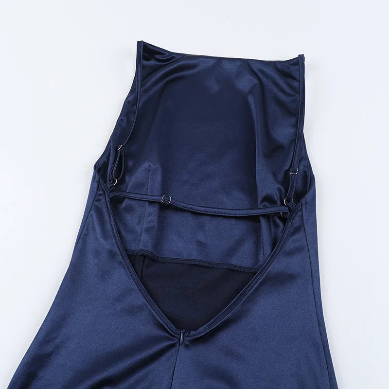 שמלת מקסי סאטן גב פתוח - ריין