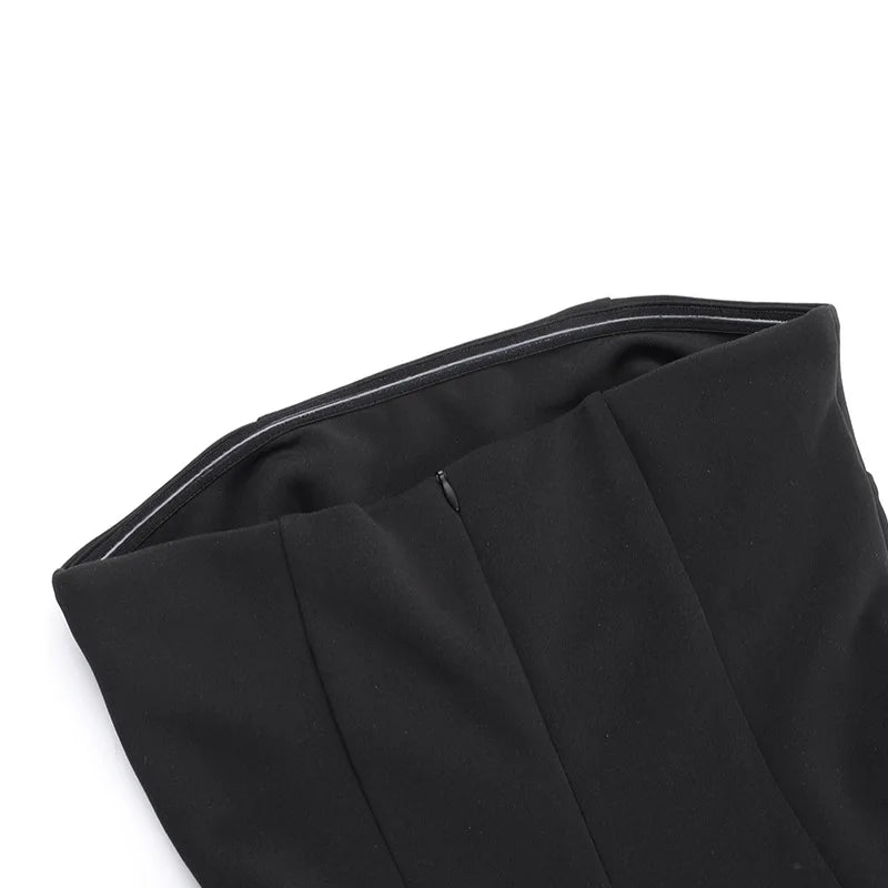 שמלת מיני סטרפלס בגזרת A - לולה