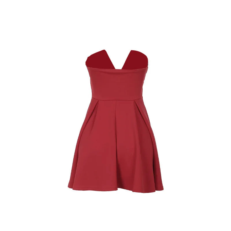 שמלת מיני סטרפלס בגזרת A - Livia