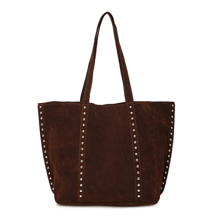 Suede bag with classic design