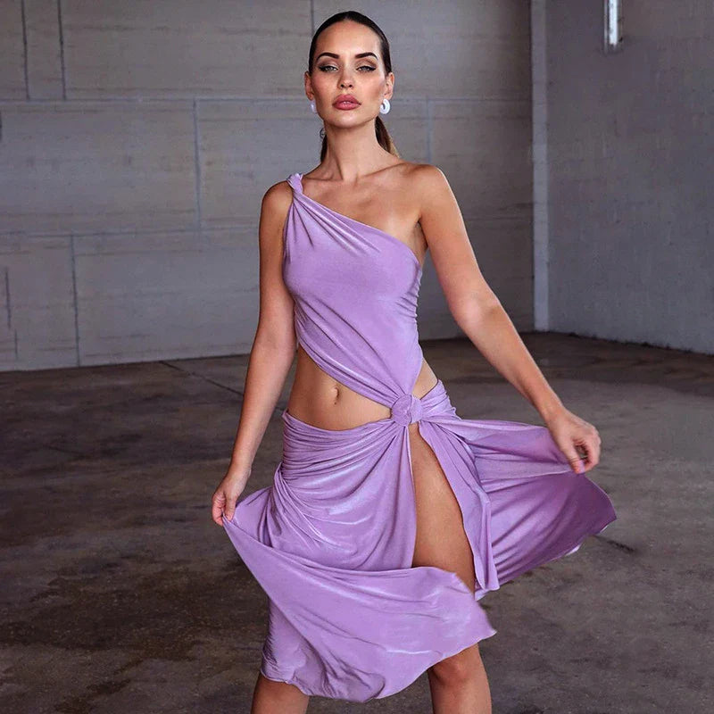 שמלת מקסי שסע - קאיי