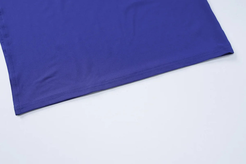 שמלת מקסי כיווצים בעיטור שסע - MARINA