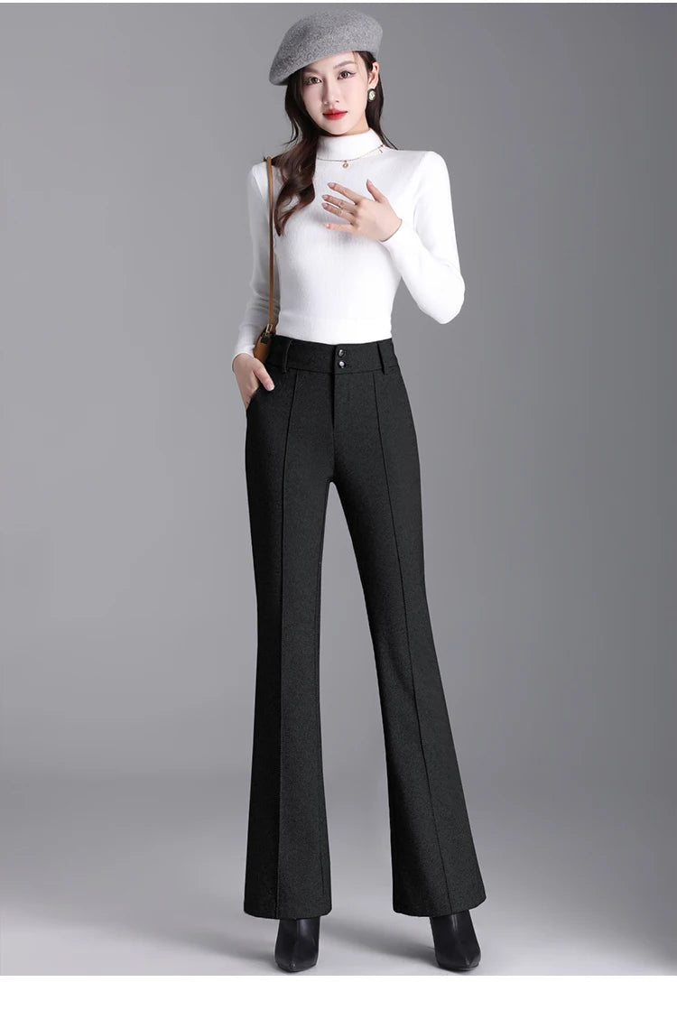 Tailored pedal-cut pants