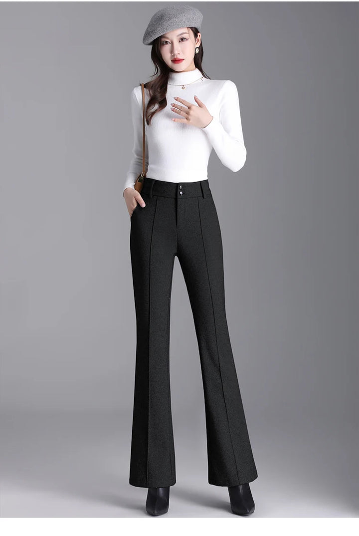 Tailored pedal-cut pants
