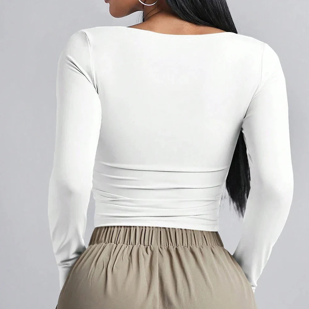 חולצת בייסיק בד מחטב - נלי