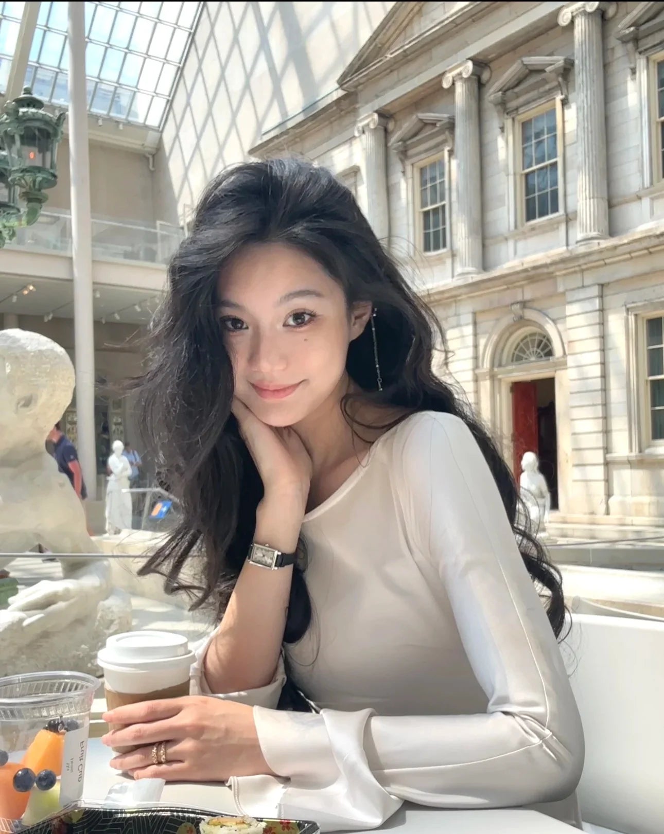 שמלת ערב מקסי סאטן אלגנטית שרוולי פעמון - סהר