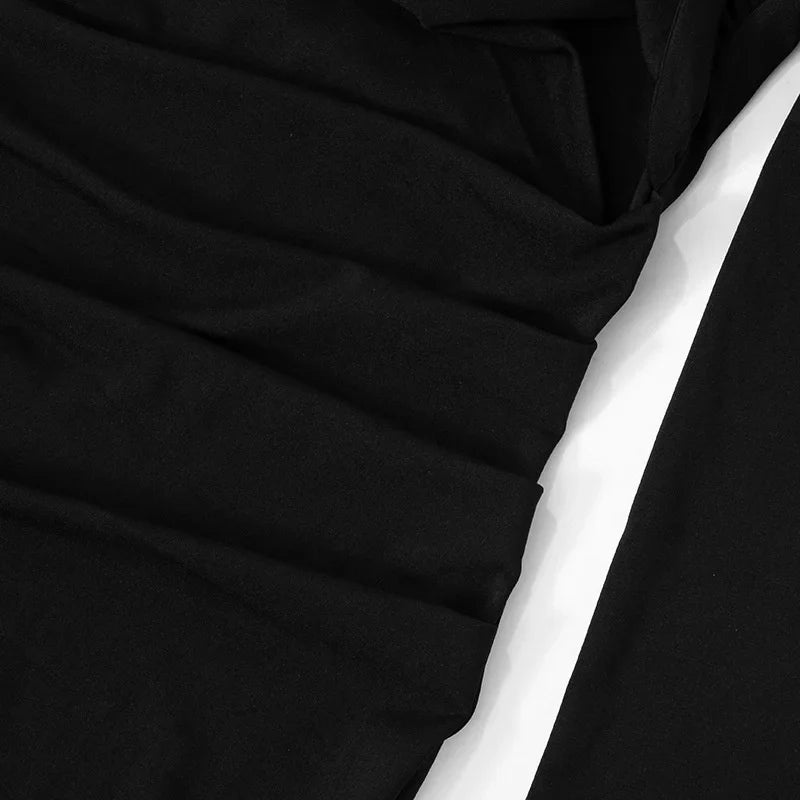 שמלת מיני צמודה בעיצוב קרוס - Serena