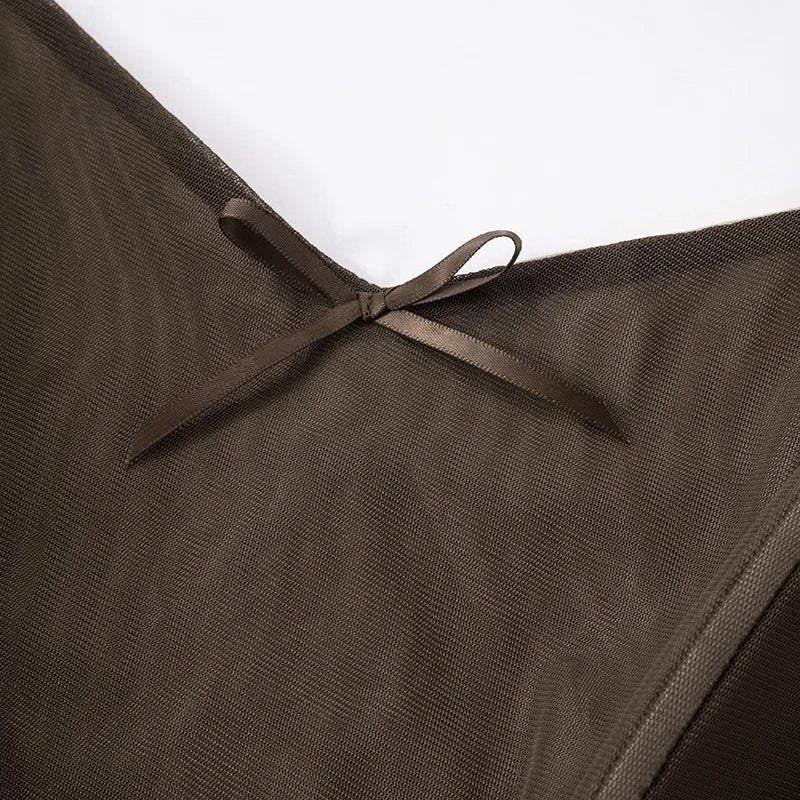 סט שני חלקים מחוך סטרפלס בעיצוב בגד גוף וחצאית מקסי - לאבי