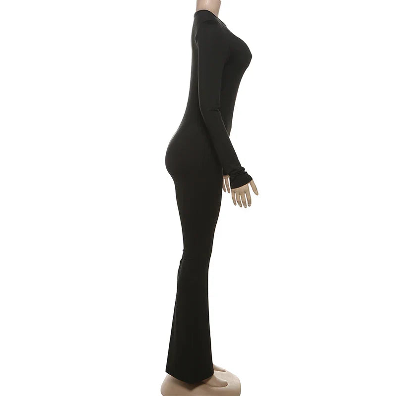 אוברול צמוד בד מחטב מכנסיי פדלפון סגירת רוכסן - Peyton