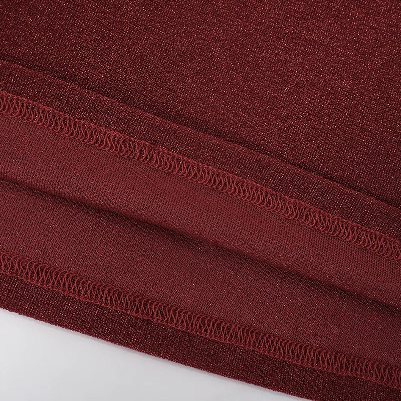 שמלת מקסי סטרפלס נצנצים בעיצוב כיווצים - Harlee