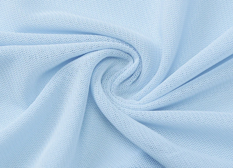 סט שיפון שני חלקים חולצת כתפיים חשופות וחצאית מקסי בעיצוב שקוף - בלום