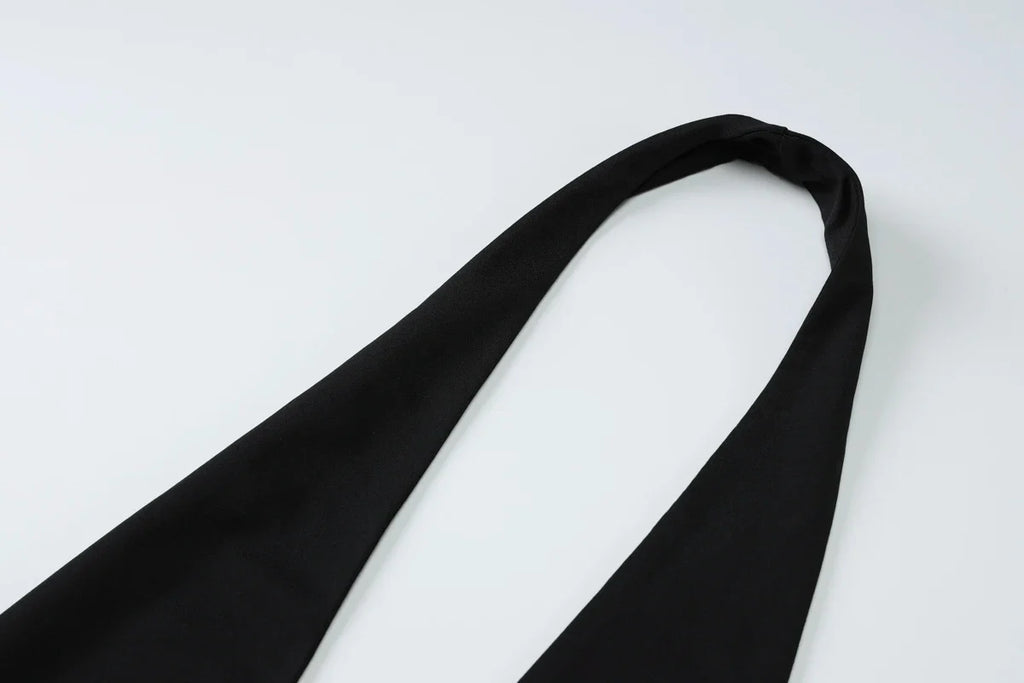 שמלת מקסי קולר כיווצים צמודה צווארון V גב פתוח - Jimena