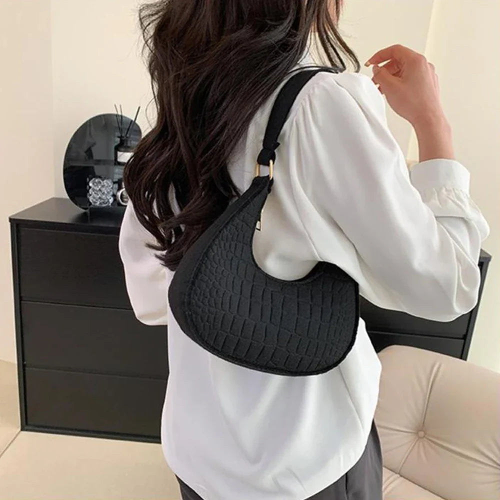 Faux leather bag with rough texture design