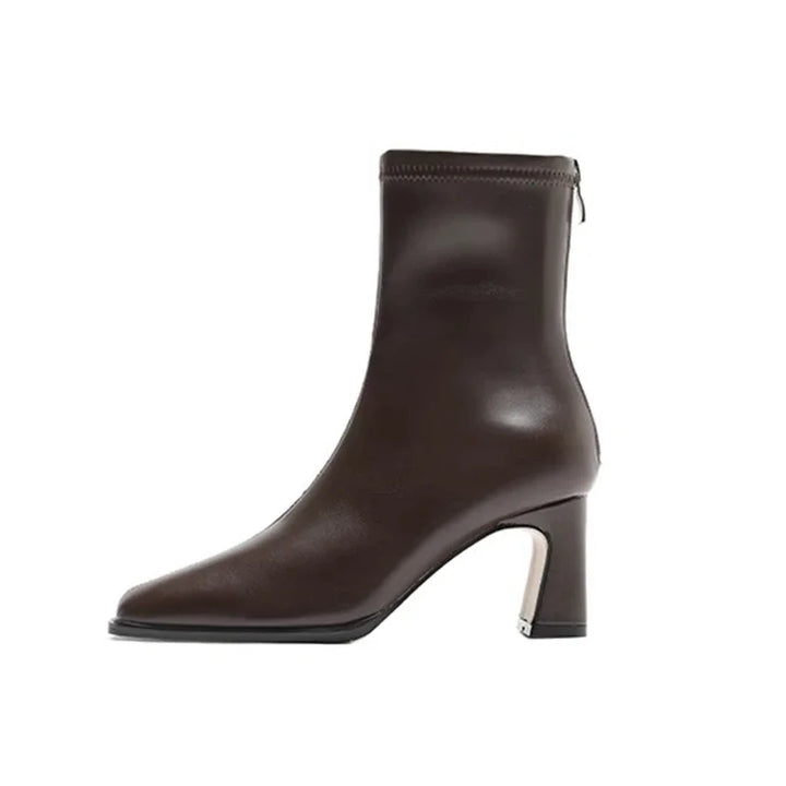 Leatherette heeled boots - May